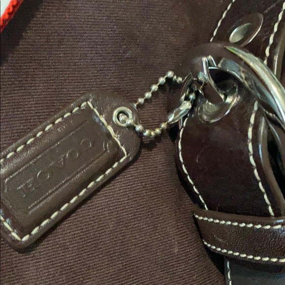 Small Brown hobo shoulder Coach bag Vintage - Picture 2 of 5